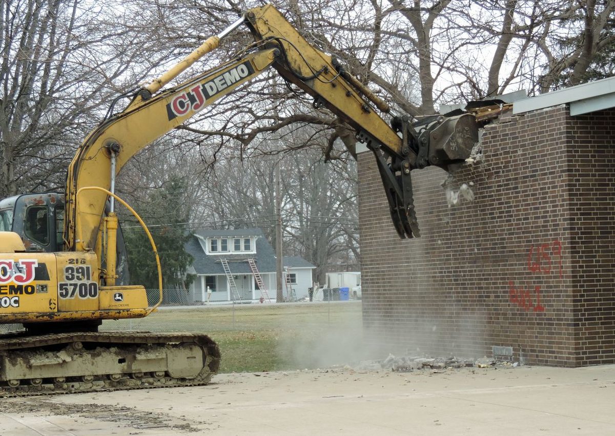 Demolitions begin at old Brook Park City Hall site